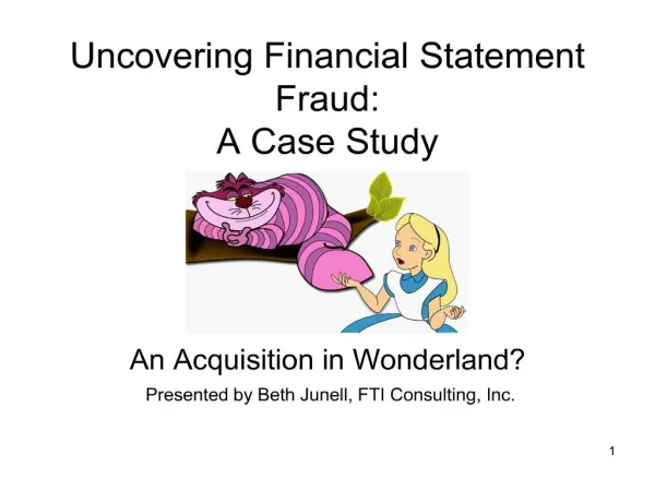 uncovering financial statement fraud: a case study