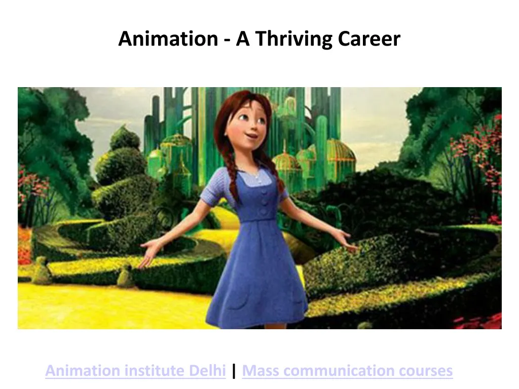 animation a thriving career