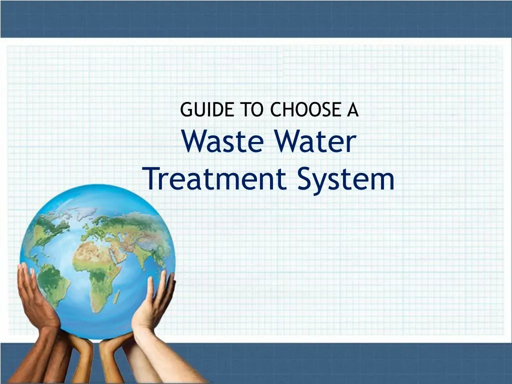 guide to choose a waste water treatment system