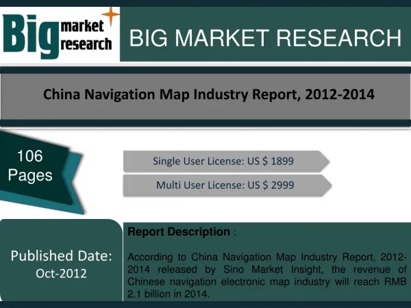 China Navigation Map Industry Report, 2012-2014