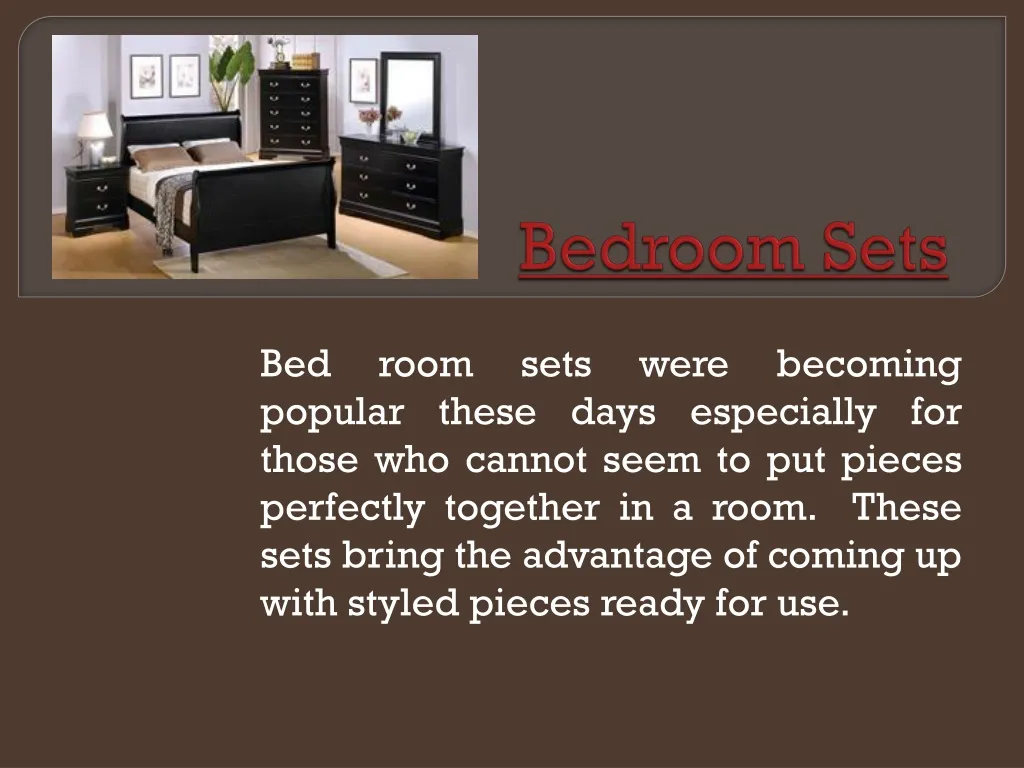 bedroom sets