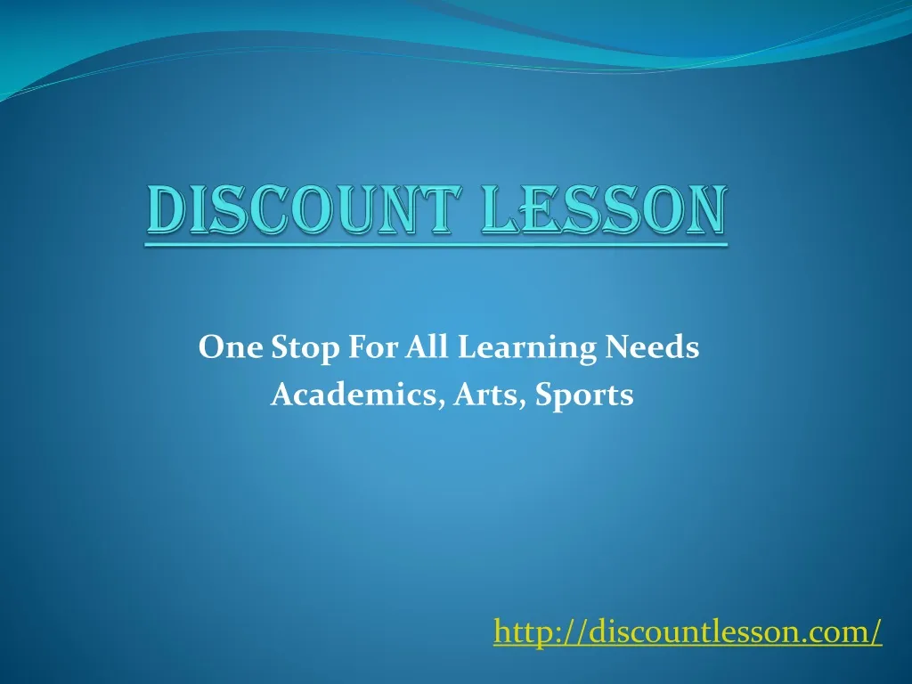 discount lesson