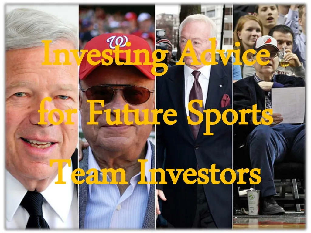 investing advice for future sports team investors