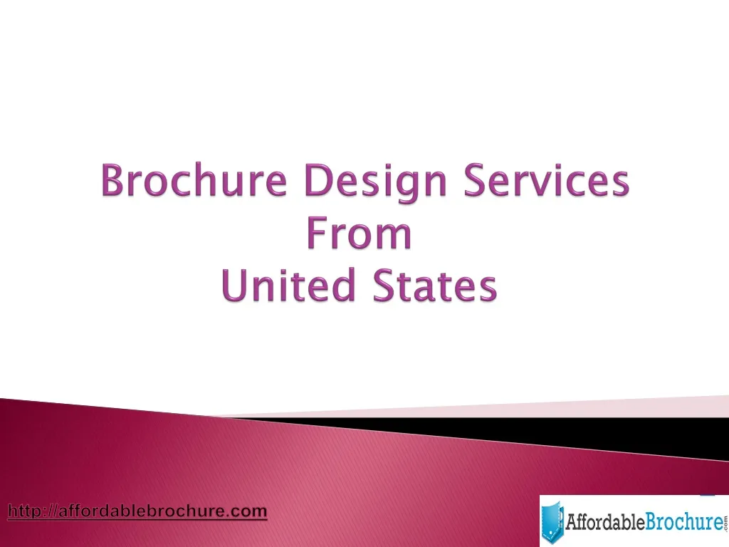 brochure design services from united states