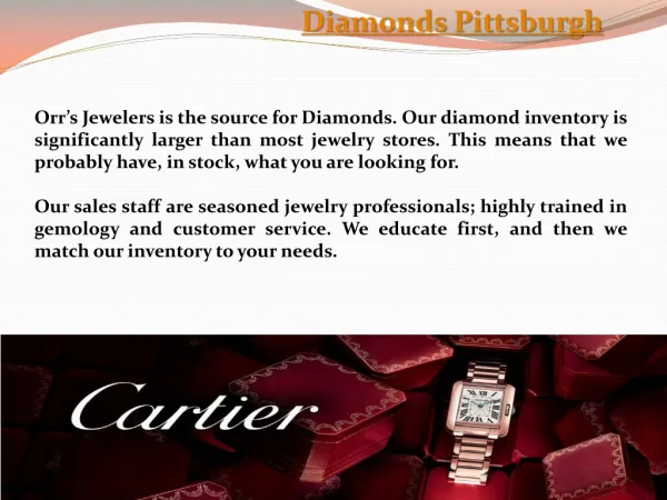 Diamond Engagement Ring Pittsburgh