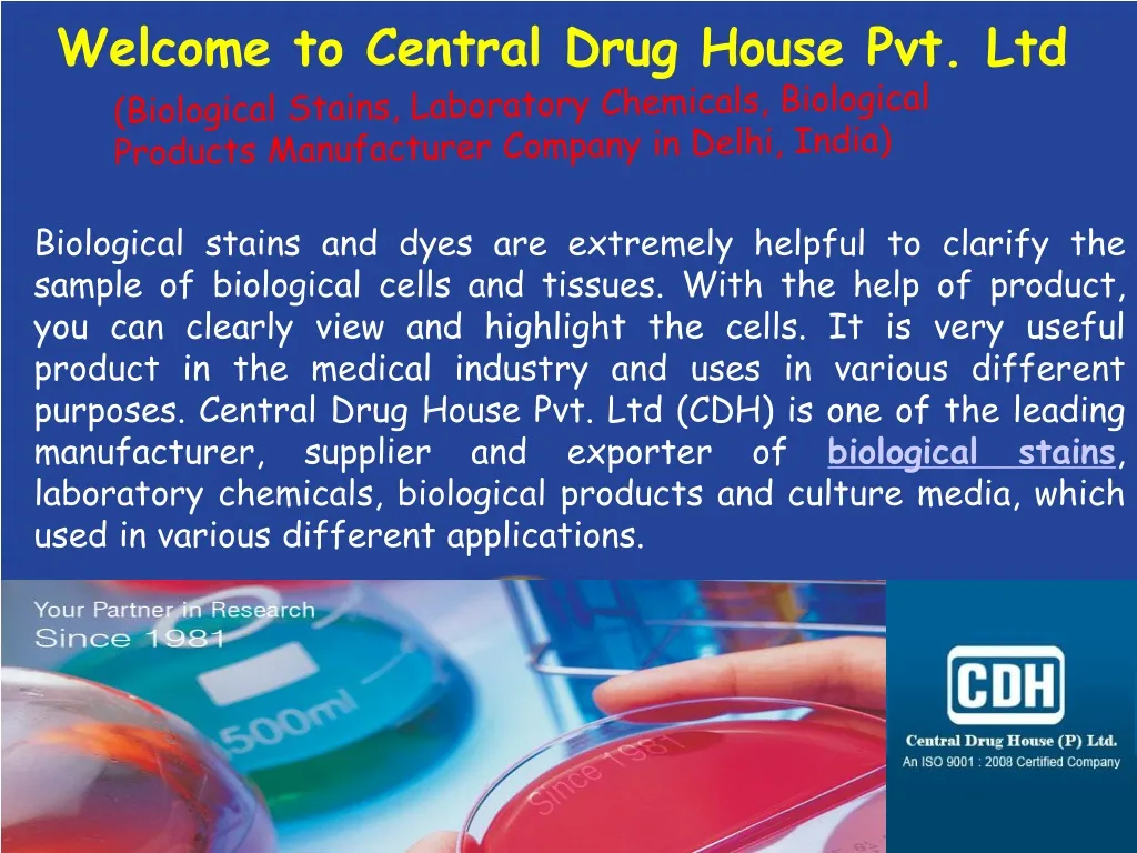 welcome to central drug house pvt ltd