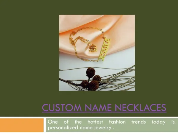 Name Plate Necklaces