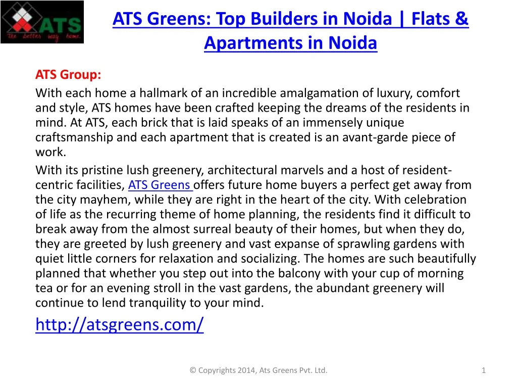 ats greens top builders in noida flats apartments in noida