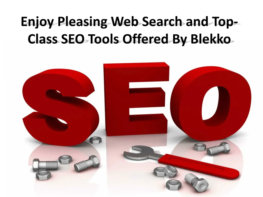 enjoy pleasing web search and top class seo tools offered by blekko