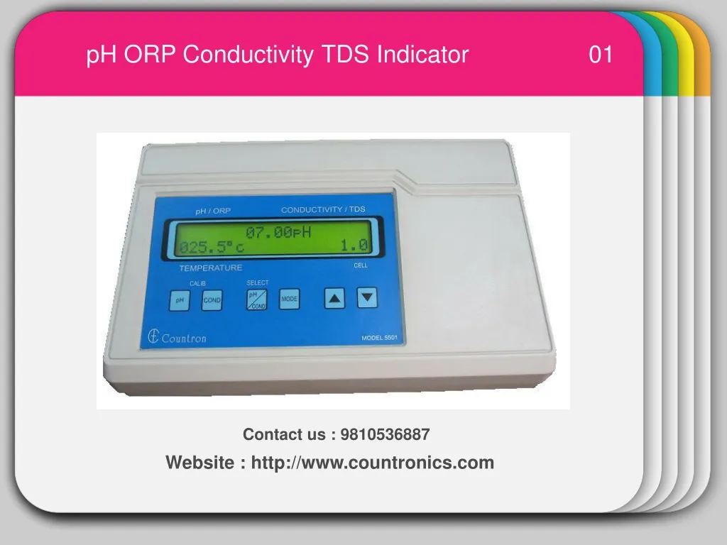 ph orp conductivity tds indicator