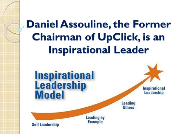 Daniel Assouline, the Former Chairman of UpClick, is an Insp