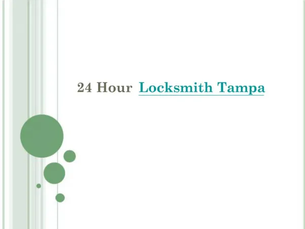 24 hour locksmith tampa