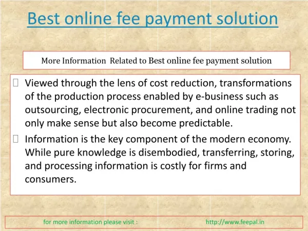 Website for Best online fee payment solution