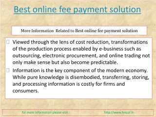 Website for Best online fee payment solution - slide 1