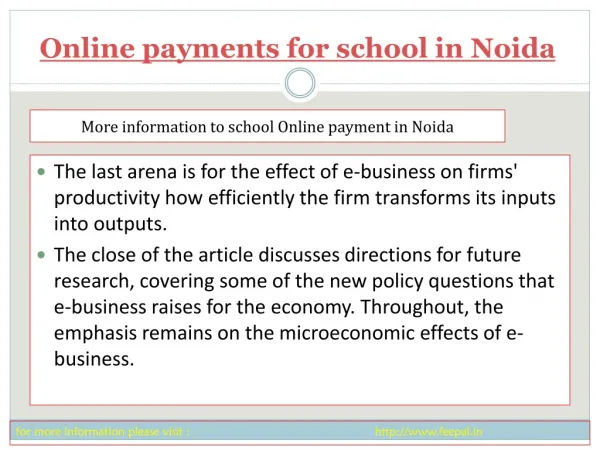 The best online resource of online payment for school in No