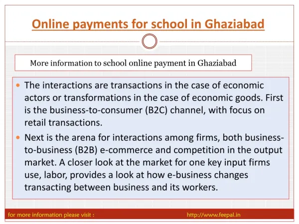 The interesting information about Online payment for school