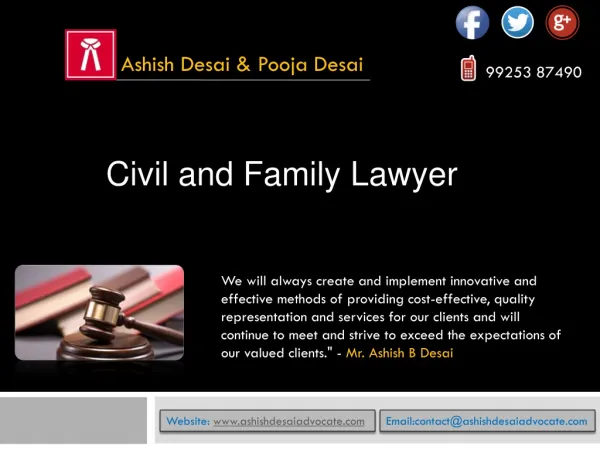 Civil and family Lawyer Ahmedabad