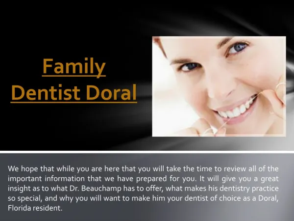 Cosmetic Dentist Doral