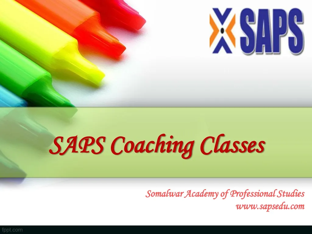 saps coaching classes
