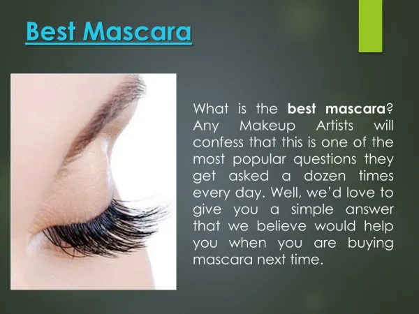 Best Mascara