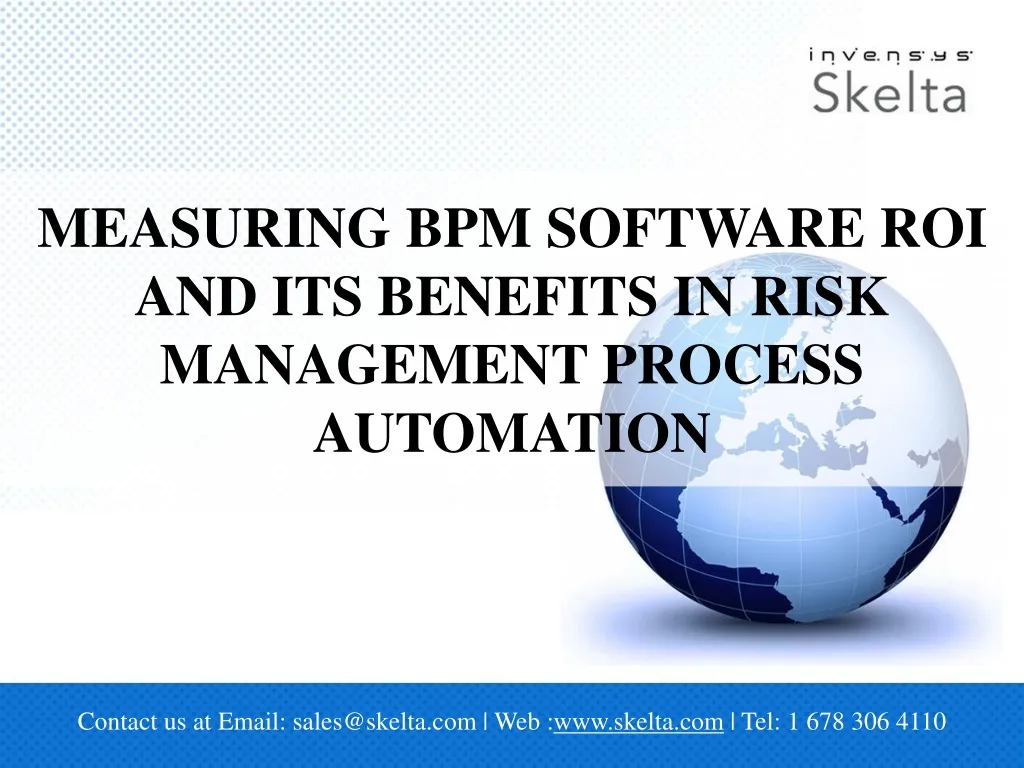 measuring bpm software roi and its benefits in risk management process automation