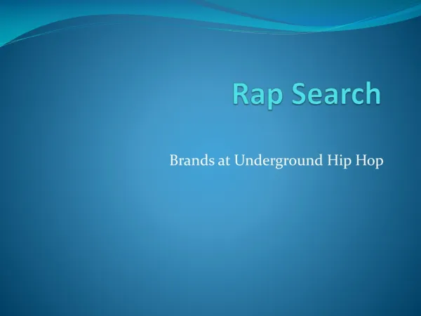 Brands at Underground Hip Hop