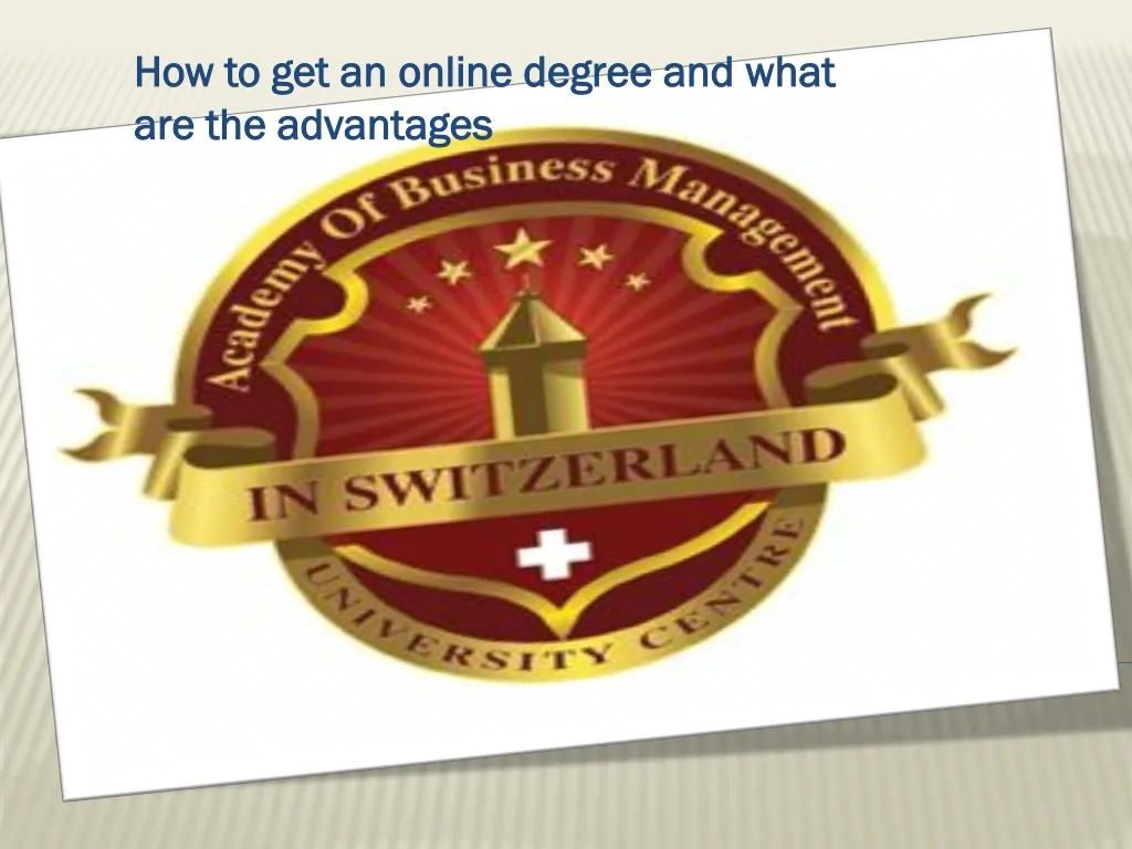 how to get an online degree and what