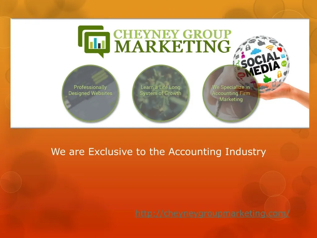 we are exclusive to the accounting industry