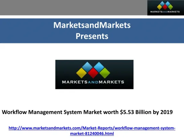 Workflow Management System Market worth $5.53 Billion by 201