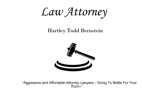 Law Attorney - Hartley Bernstein
