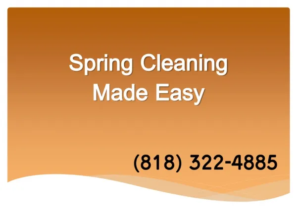 Spring Cleaning Made Easy