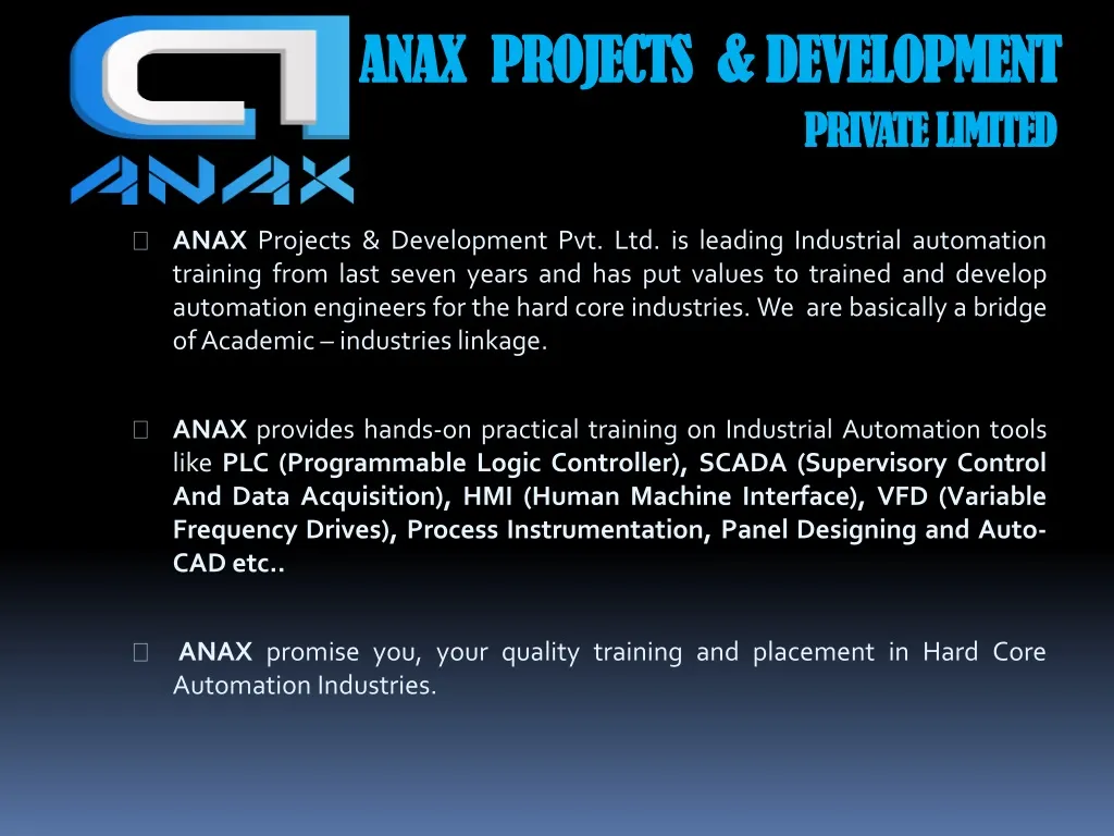 anax projects development private limited
