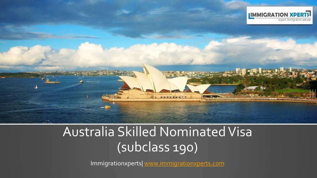 australia skilled nominated visa subclass 190