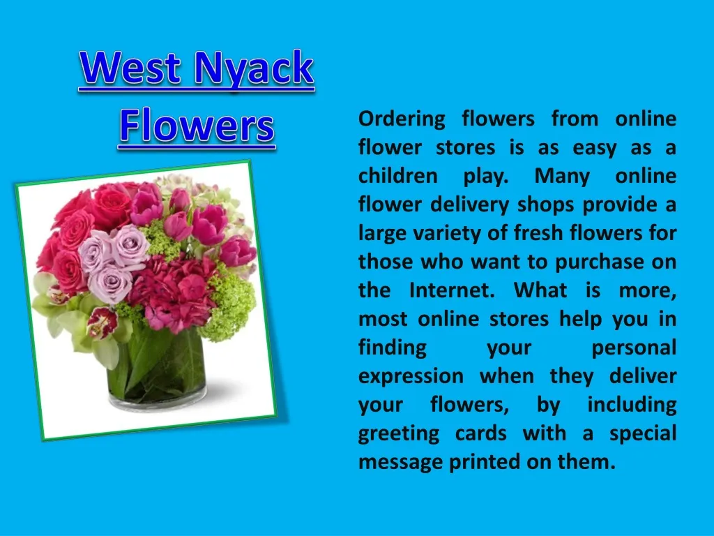 west nyack flowers