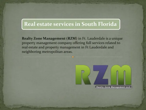 South Florida Property Management