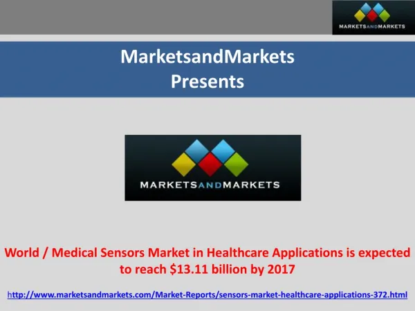 World / Medical Sensors Market in Healthcare Applications is