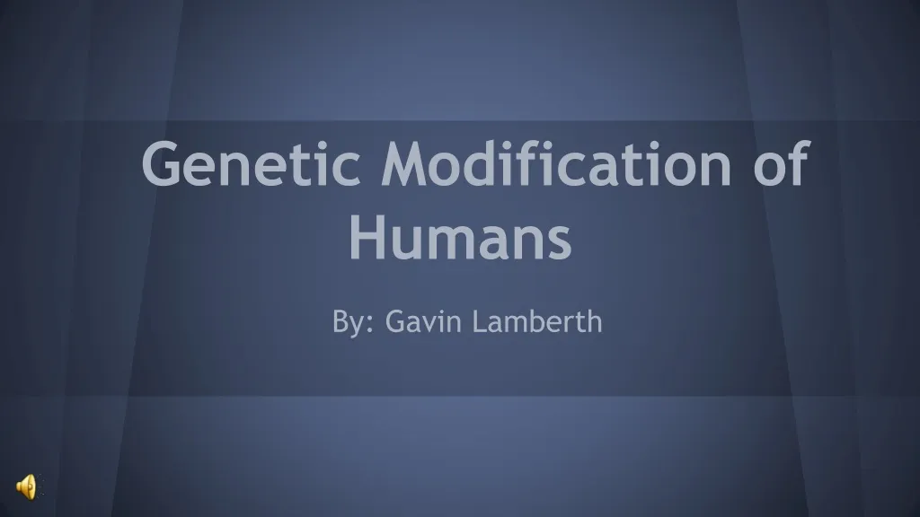 genetic modification of humans
