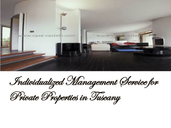Individualized Management Service for Private Properties