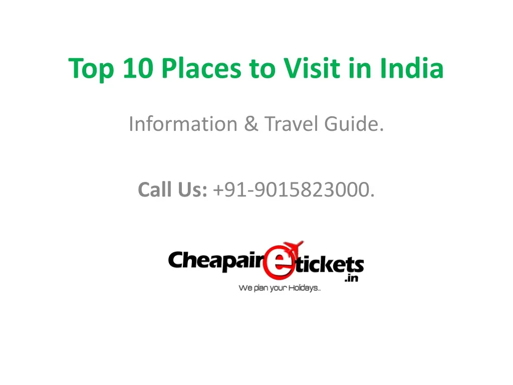 top 10 places to visit in india