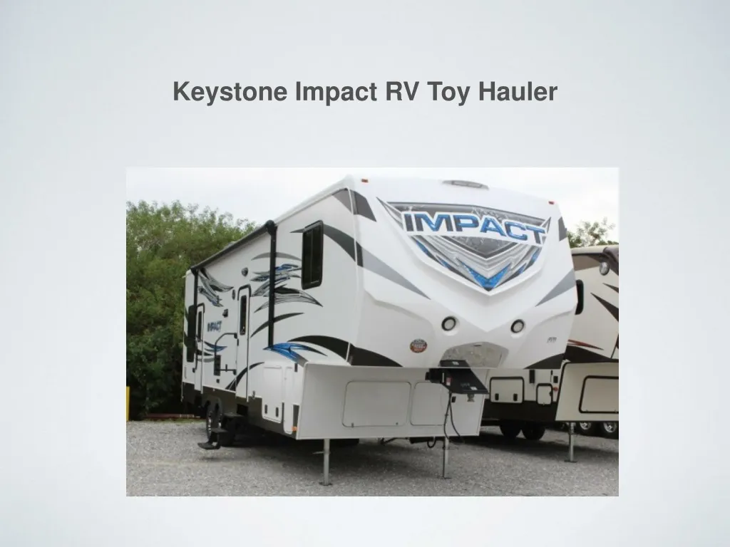 keystone impact rv toy hauler