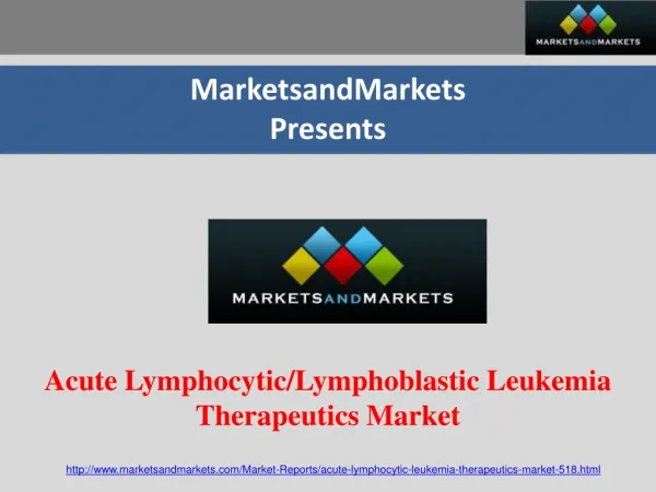 Acute Lymphocytic / Lymphoblastic Leukemia Market