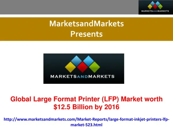 Large Format Printer (LFP) Market Research Report.