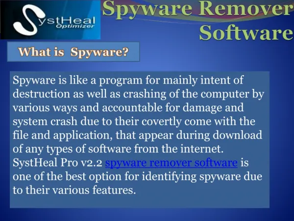 Spyware Remover Software