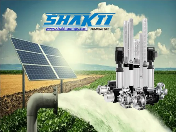 An Introduction of Shakti Pumps