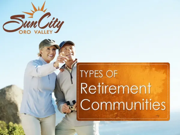 Retirement Communities in Tucson AZ and Surrounding Areas