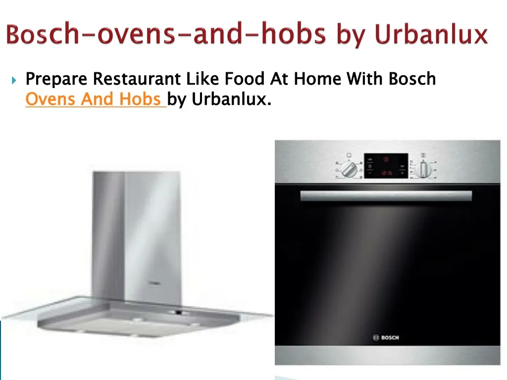 bos ch ovens and hobs by urbanlux