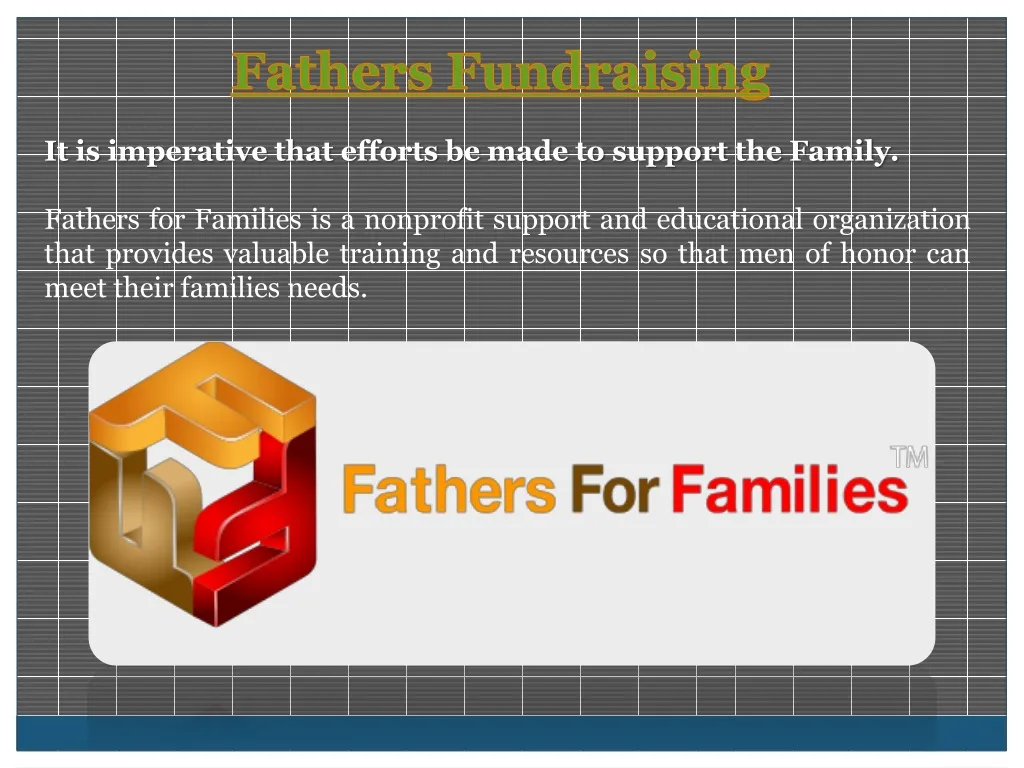 fathers fundraising