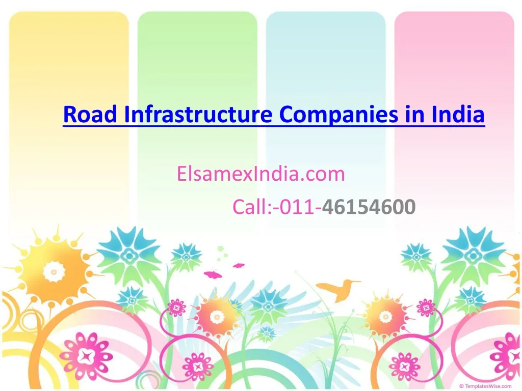 road infrastructure companies in india