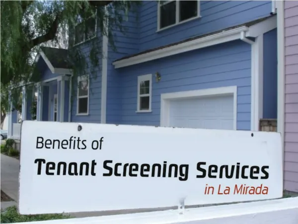 Hire Tenant Screening Services in La Mirada