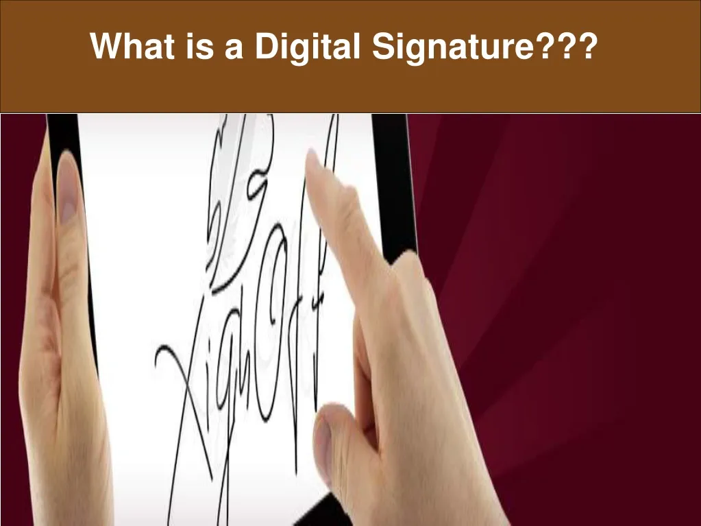 what is a digital signature